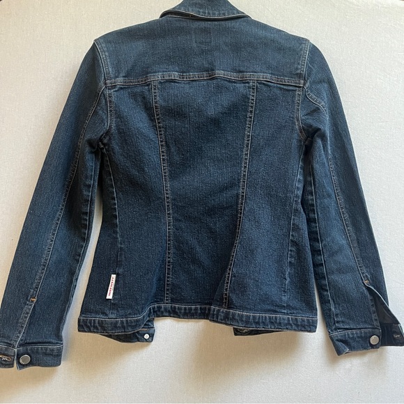 Miss Sixty Basic Italy Dark Wash Fitted Denim Jacket Size XS Y2K - Picture 2 of 9